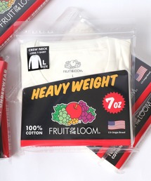 FRUIT OF THE LOOM/フルーツオブザルーム HEAVY WEIGHT/ヘビーウェイト 無地 クルーネック ロングスリーブTシャツ/ロンT/パックT