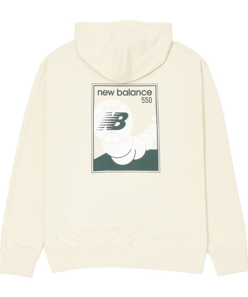 NEW BALANCE(ニューバランス)の「New Balance リラックスド550 リーグ スウェットフーディ(パーカー・メンズ・グリーン/ナチュラル・XX-LARGE/X-LARGE/LARGE/MEDIUM/SMALL)」の8枚目の写真