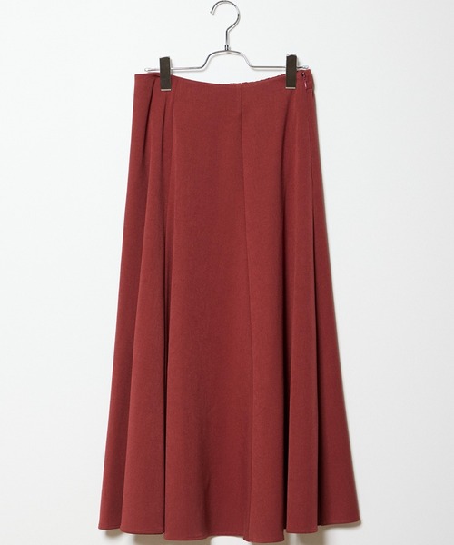 INED CLARO（イネドクラロ）の「ポリエステルスパンフレアスカート【セットアップ対応】（スカート・レディース・オレンジ/チャコールグレー・フリー）」の19枚目の写真