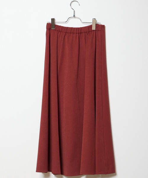 INED CLARO（イネドクラロ）の「ポリエステルスパンフレアスカート【セットアップ対応】（スカート・レディース・オレンジ/チャコールグレー・フリー）」の20枚目の写真