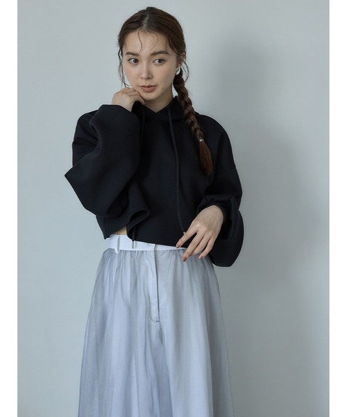 Stylevoice for xxx（スタイルヴォイスフォー）の「シアードッキンングフレアスカート（スカート・レディース・ホワイト/ブラウン/グレー・FREE）」の15枚目の写真