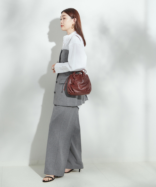 journal standard L'essage(ジャーナルスタンダードレサージュ)の「チェック/ヘリンボンビスチェ2(シャツ/ブラウス・レディース・ブラック系その他/グレー・FREE)」の10枚目の写真