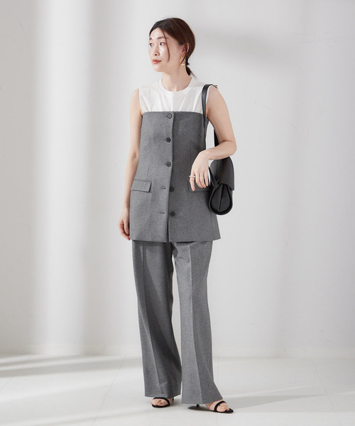 journal standard L'essage(ジャーナルスタンダードレサージュ)の「チェック/ヘリンボンビスチェ2(シャツ/ブラウス・レディース・ブラック系その他/グレー・FREE)」の17枚目の写真