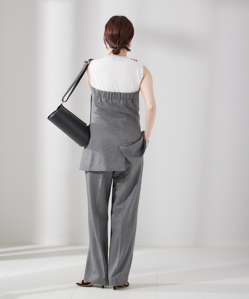 journal standard L'essage(ジャーナルスタンダードレサージュ)の「チェック/ヘリンボンビスチェ2(シャツ/ブラウス・レディース・ブラック系その他/グレー・FREE)」の19枚目の写真