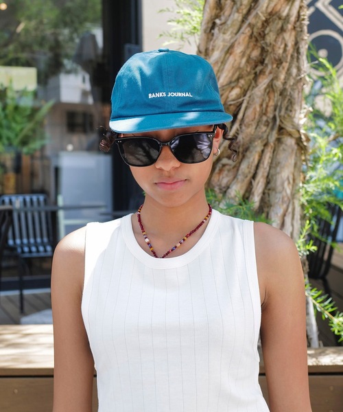 BANKS（バンクス）の「CAP/BANKS(バンクス)フロントブランドロゴ刺繍キャップ（キャップ・メンズ・オフホワイト/ブルー・FREE）」の8枚目の写真