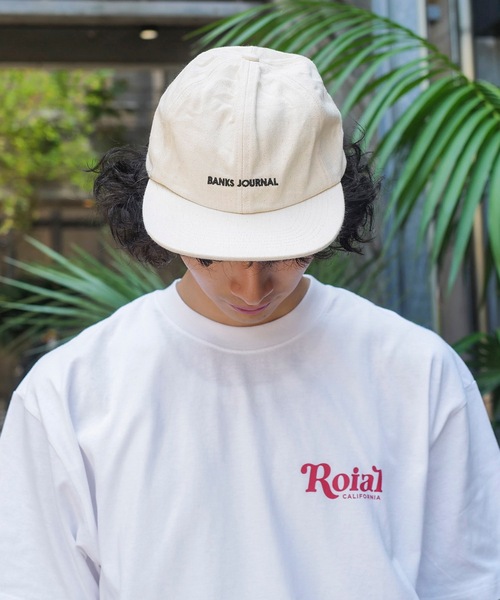 BANKS（バンクス）の「CAP/BANKS(バンクス)フロントブランドロゴ刺繍キャップ（キャップ・メンズ・オフホワイト/ブルー・FREE）」の4枚目の写真
