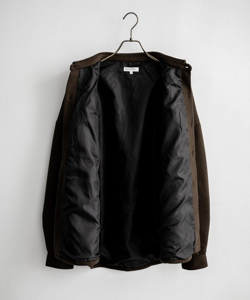 Rocky Monroe（ロッキーモンロー）の「【セットアップ】フェイクウール CPOジャケット＆ワイドパンツ（セットアップ・メンズ・ブラック/グレイッシュベージュ/ブラウン/チャコール/ネイビー・M/L/XL）」の12枚目の写真