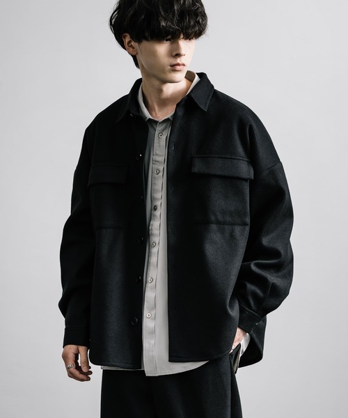Name. ウールジャケット スラックス セットアップ 美品 2wayストレッチ ノーカラージャケット 紺 セットアップ着用可