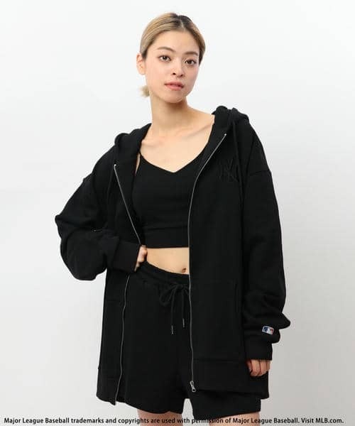 BACK TO THE FIELD（バック トゥー ザ フィールド）の「【MLB】3Dロゴ刺繍スウェットショートパンツ（スウェットパンツ・レディース・ブラック/グレー/ブルー/ブラウン・FREE）」の5枚目の写真