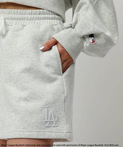 BACK TO THE FIELD（バック トゥー ザ フィールド）の「【MLB】3Dロゴ刺繍スウェットショートパンツ（スウェットパンツ・レディース・ブラック/グレー/ブルー/ブラウン・FREE）」の12枚目の写真