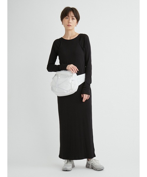 emmi（エミ）の「2wayボディーバッグ（ショルダーバッグ・レディース・ライトグレー/ホワイト/ブラック・FREE）」の7枚目の写真