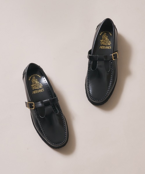 【美品】ARTESANOS アルテサノスTストラップローファー 36 ARTESANOS/アルテサノス】Tストラップローファー 36サイズ