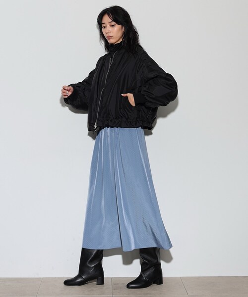 GALLEST（ギャレスト）の「◆ドロストヘム中綿ブルゾン（ブルゾン・レディース・カーキ/ブラック・38/34）」の5枚目の写真