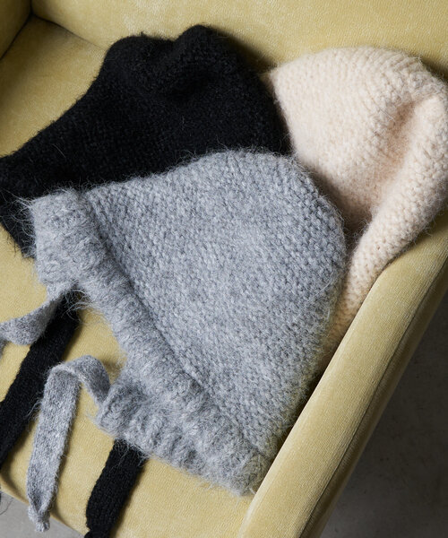 RAY CASSIN（レイカズン）の「シャギービーニー（ハット・レディース・グレー/アイボリー/ブラック・FREE）」の4枚目の写真