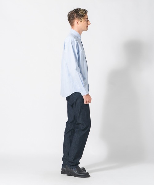 Blue Standard （ブルースタンダード）の「【BLUE STANDARD/ブルースタンダード】リラックスフィット アニマル胸ワンポイント オックスシャツ 犬 猫 ユニセックス（シャツ/ブラウス・メンズ・ブルー系その他2/ホワイト系その他2/ブルー系その他/ホワイト系その他・MEDIUM/LARGE）」の21枚目の写真