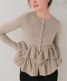 titivate（ティティベイト）の「フリルヘムニットカーディガン（カーディガン/ボレロ）」