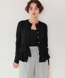 titivate（ティティベイト）の「フリルヘムニットカーディガン（カーディガン/ボレロ）」