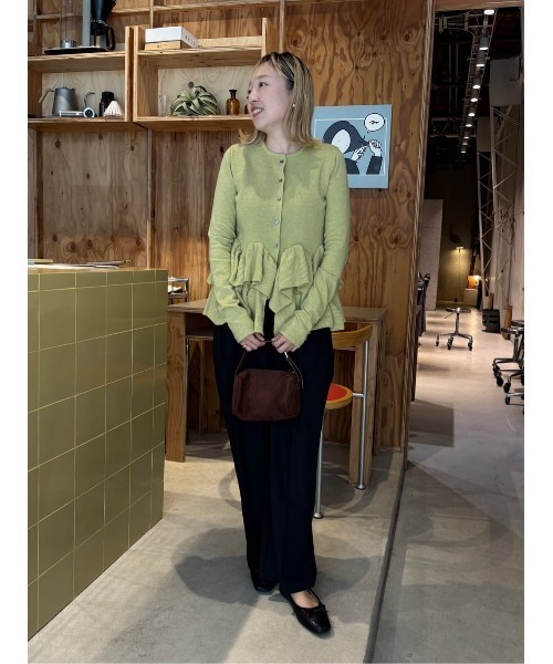 セール】フリルヘムニットカーディガン【カーディガン/ボレロ