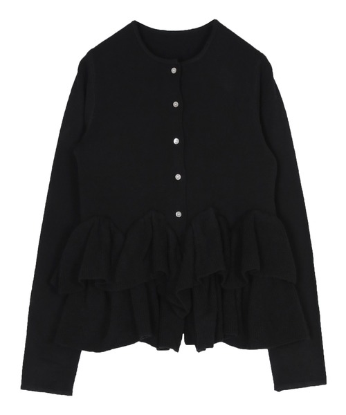 フリルヘムニットカーディガン【カーディガン/ボレロランキング1