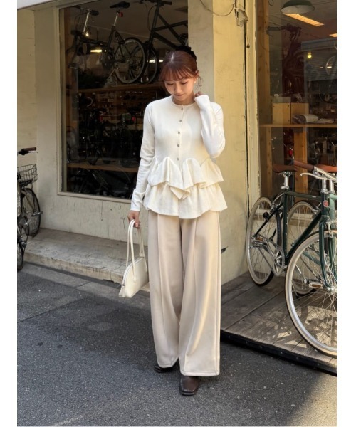 セール】フリルヘムニットカーディガン【カーディガン/ボレロ