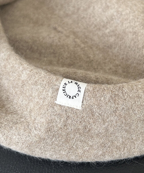 CAPRICIEUX LE'MAGE(カプリシューレマージュ)の「【LE'MAGE オリジナル】1ポイントベレー帽(ハット・レディース・ブラック/ベージュ・FREE)」の10枚目の写真