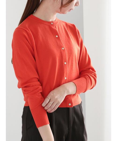Te chichi（テチチ）の「メタル釦クルーネックカーディガン（カーディガン/ボレロ・レディース・ブラック/レッド系その他/ネイビー/グレー/ブルー・F）」の5枚目の写真