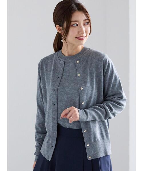 Te chichi（テチチ）の「メタル釦クルーネックカーディガン（カーディガン/ボレロ・レディース・ブラック/レッド系その他/ネイビー/グレー/ブルー・F）」の18枚目の写真