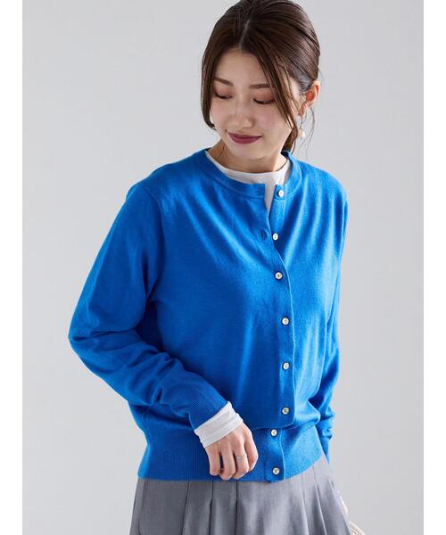 Te chichi（テチチ）の「メタル釦クルーネックカーディガン（カーディガン/ボレロ・レディース・ブラック/レッド系その他/ネイビー/グレー/ブルー・F）」の21枚目の写真