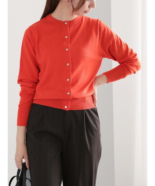 Te chichi（テチチ）の「メタル釦クルーネックカーディガン（カーディガン/ボレロ・レディース・ブラック/レッド系その他/ネイビー/グレー/ブルー・F）」の6枚目の写真