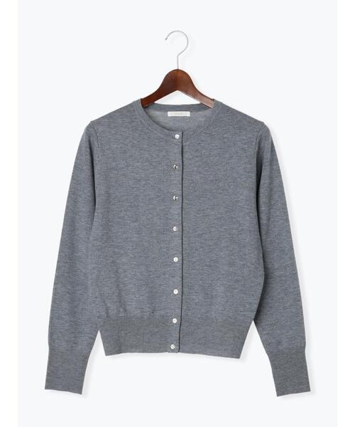 Te chichi（テチチ）の「メタル釦クルーネックカーディガン（カーディガン/ボレロ・レディース・ブラック/レッド系その他/ネイビー/グレー/ブルー・F）」の8枚目の写真