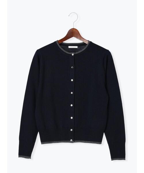 Te chichi（テチチ）の「メタル釦クルーネックカーディガン（カーディガン/ボレロ・レディース・ブラック/レッド系その他/ネイビー/グレー/ブルー・F）」の10枚目の写真