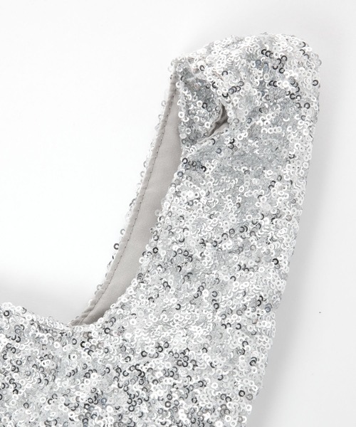 LEPSIM（レプシィム）の「ミニスパンコールマルシェ　148748（ハンドバッグ・レディース・ブラック/グレー・ONE SIZE）」の15枚目の写真