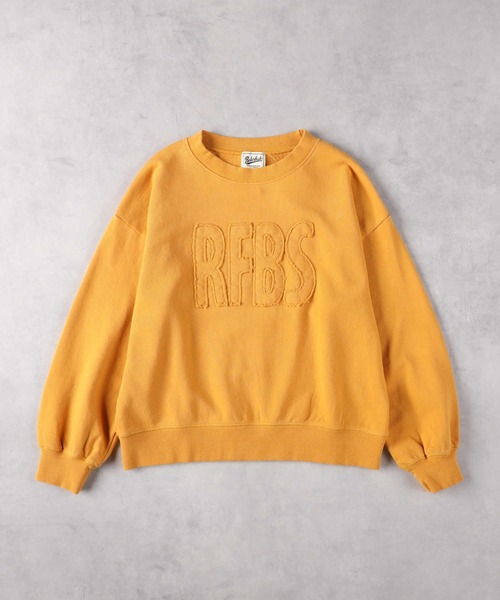 Right-on（ライトオン）の「【Refurbish】アップリケロゴスウェット（スウェット・キッズ・イエロー/ベージュ・130/140/150/160）」の2枚目の写真