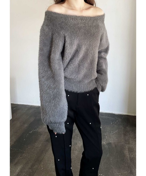 YOUING.(ユイン)の「パールデザインフレアーパンツ(スラックス・レディース・アイボリー/ブラック・MEDIUM/LARGE)」の15枚目の写真