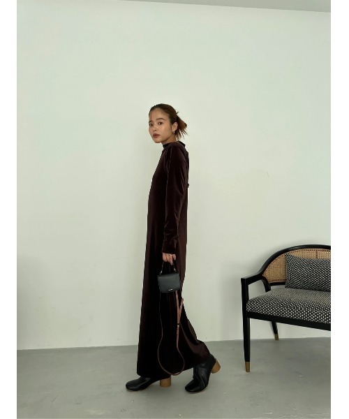 TRUNC88 Waterlike Side Open Dress ロングワンピ TRUNC88 Waterlike Side Open Dress ロングワンピ TRUNC（トランク