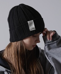 CLEL | 【CLEL】Grunge Label Low Gauge Knit Beanie/グランジラベル ローゲージニット帽(ニットキャップ/ビーニー)