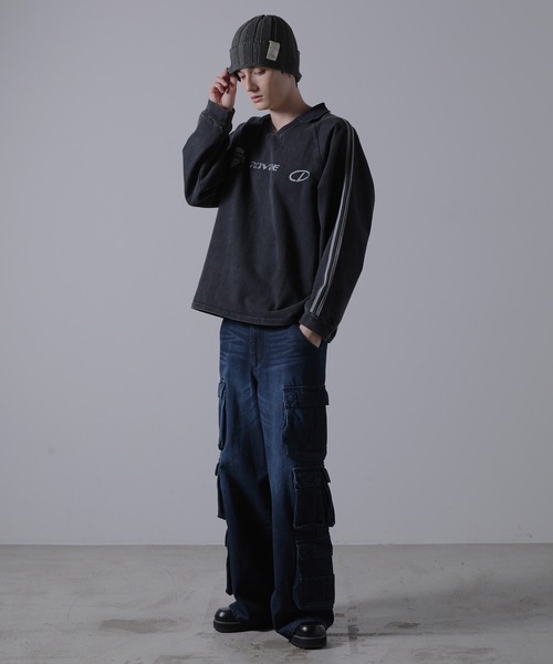 CLEL】Grunge Label Low Gauge Knit Beanie/グランジラベル