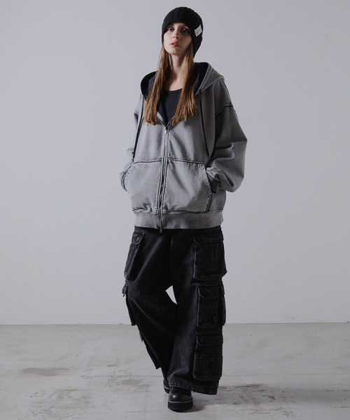 CLEL（クレイル）の「【CLEL】Grunge Label Low Gauge Knit Beanie