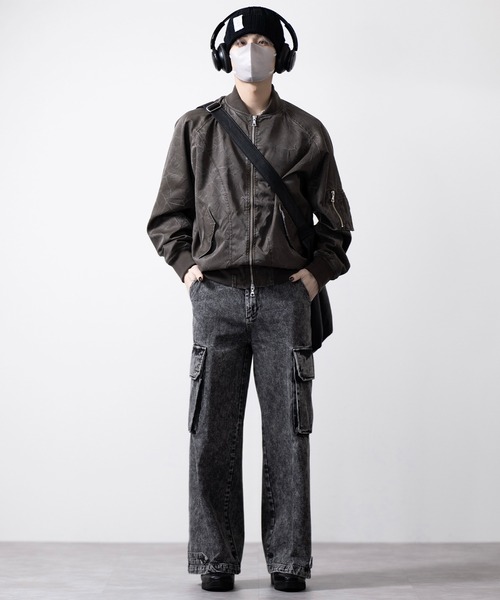 CLEL(クレイル)の「【CLEL】Grunge Label Low Gauge Knit Beanie/グランジラベル ローゲージニット帽(ニットキャップ/ビーニー・メンズ・チャコールグレー/ブラック・FREE)」の5枚目の写真