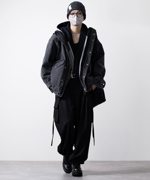 CLEL】Grunge Label Low Gauge Knit Beanie/グランジラベル ローゲージ