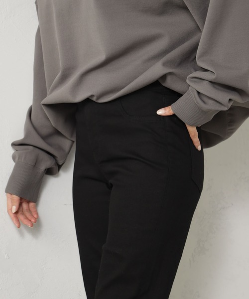 FOUND GOOD（ファウンドグッド）の「ウラキモウスキニーパンツ（その他パンツ・レディース・ベージュ/ブラック/アイボリー/ブルー系5/ネイビー・L/XL/S/M）」の7枚目の写真