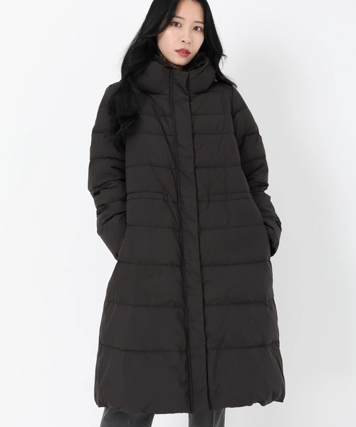 STRAWBERRY-FIELDS（ストロベリーフィールズ）の「エコファー付きダウンコート（その他アウター・レディース・ブラック/ライトベージュ・2）」の5枚目の写真