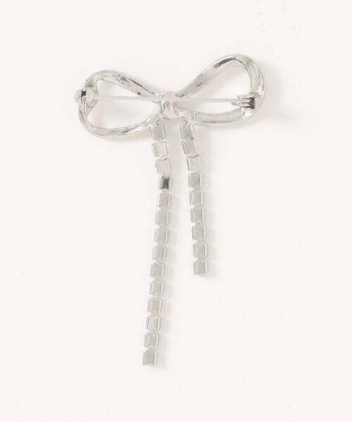 ROPE' PICNIC(ロペピクニック)の「ビジューリボンブローチ(ブローチ/コサージュ・レディース・シルバー/ゴールド・FREE)」の12枚目の写真