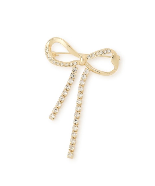 ROPE' PICNIC(ロペピクニック)の「ビジューリボンブローチ(ブローチ/コサージュ・レディース・シルバー/ゴールド・FREE)」の8枚目の写真