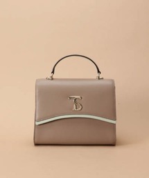 Samantha Thavasa | [日韓共同企画]メタルロゴスプリットレザーフラップハンドバッグ(ハンドバッグ)