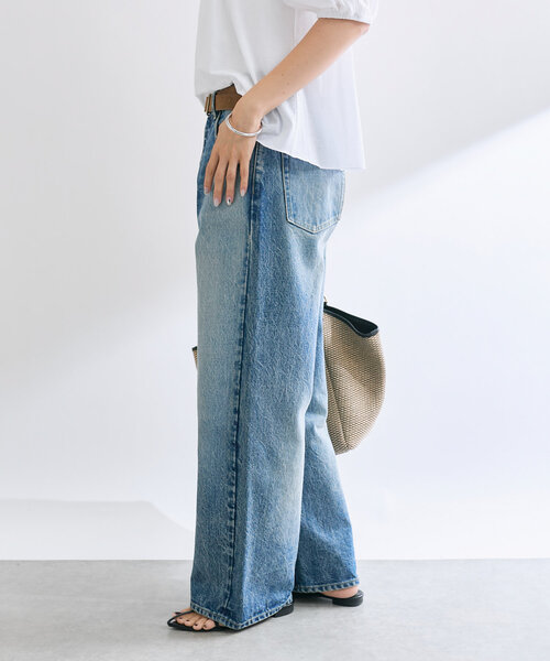 RIVE DROITE（リヴドロワ）の「【MONN.:.(モン)】OKAYAMAベーシックデニム（デニムパンツ・レディース・ブルー/サックスブルー・38/36/34）」の9枚目の写真