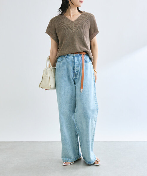 RIVE DROITE（リヴドロワ）の「【MONN.:.(モン)】OKAYAMAベーシックデニム（デニムパンツ・レディース・ブルー/サックスブルー・38/36/34）」の21枚目の写真