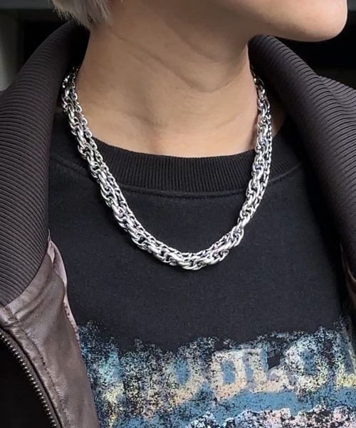 Anui(アニュイ)の「【UNISEX】Wチェーンネックレス(ネックレス・レディース・シルバー・FREE)」の2枚目の写真
