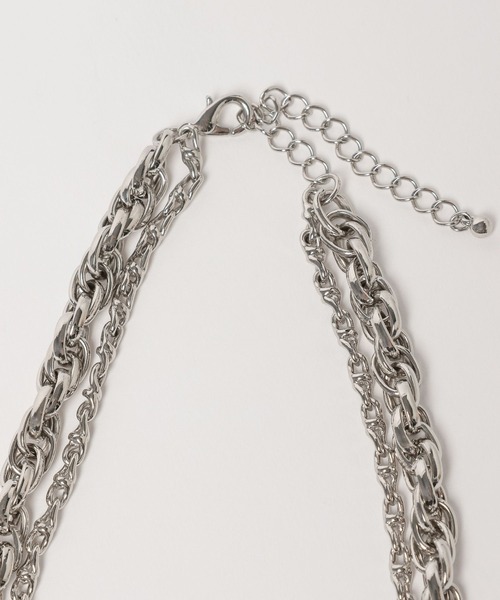 Anui(アニュイ)の「【UNISEX】Wチェーンネックレス(ネックレス・レディース・シルバー・FREE)」の6枚目の写真