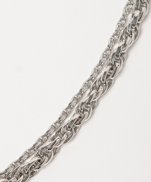 Anui(アニュイ)の「【UNISEX】Wチェーンネックレス(ネックレス・レディース・シルバー・FREE)」の7枚目の写真